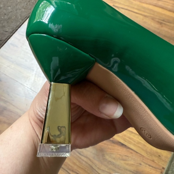 Elegant Green Bow Heels - Picture 12 of 14